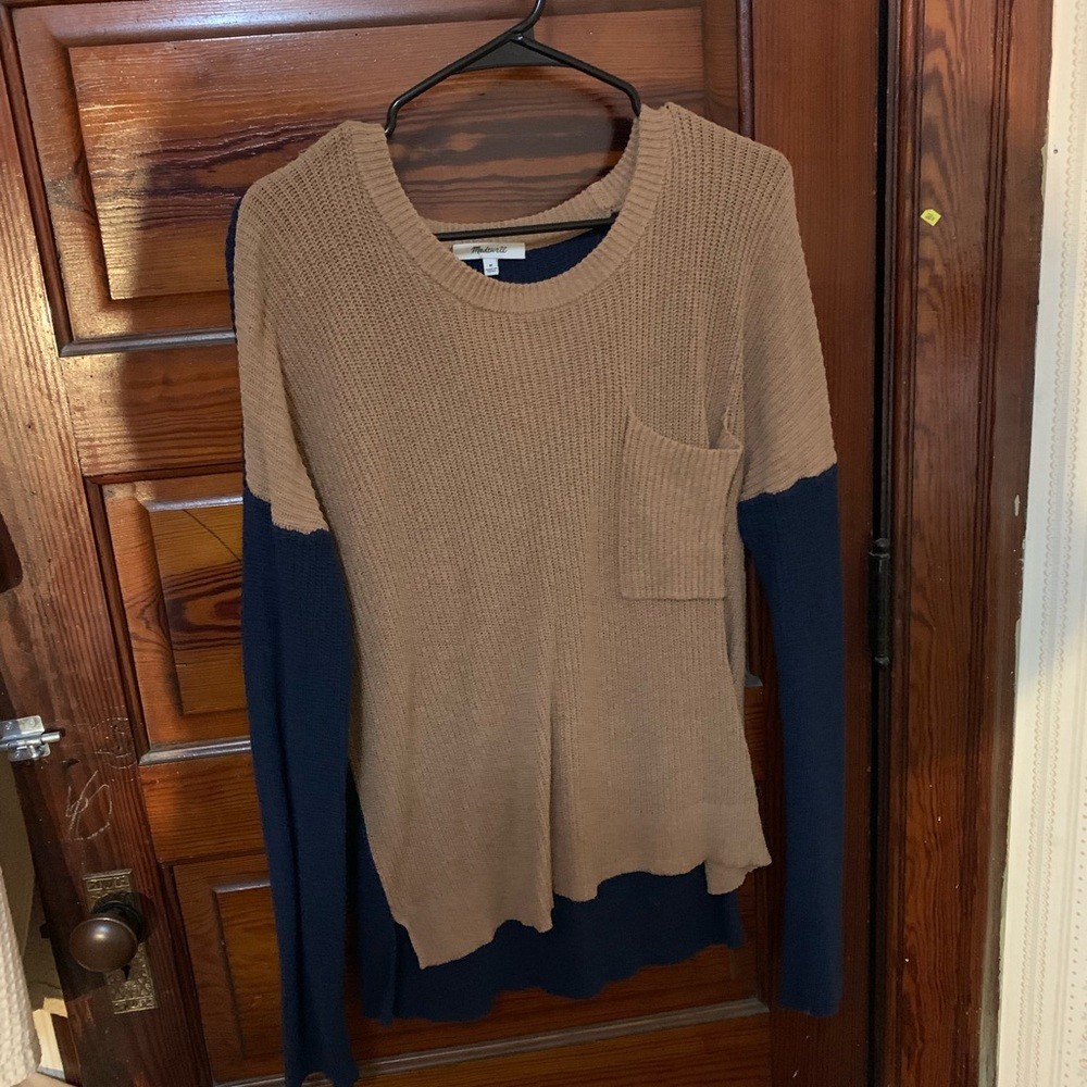 Madewell pullover sweater colorblock